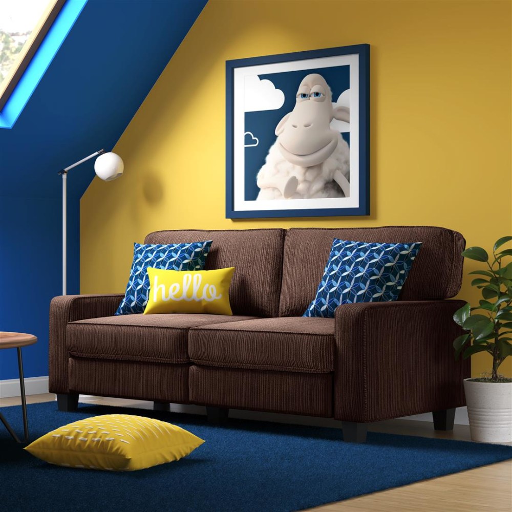 Serta® RTA San Paolo Collection Fabric Sofa, 73"W,