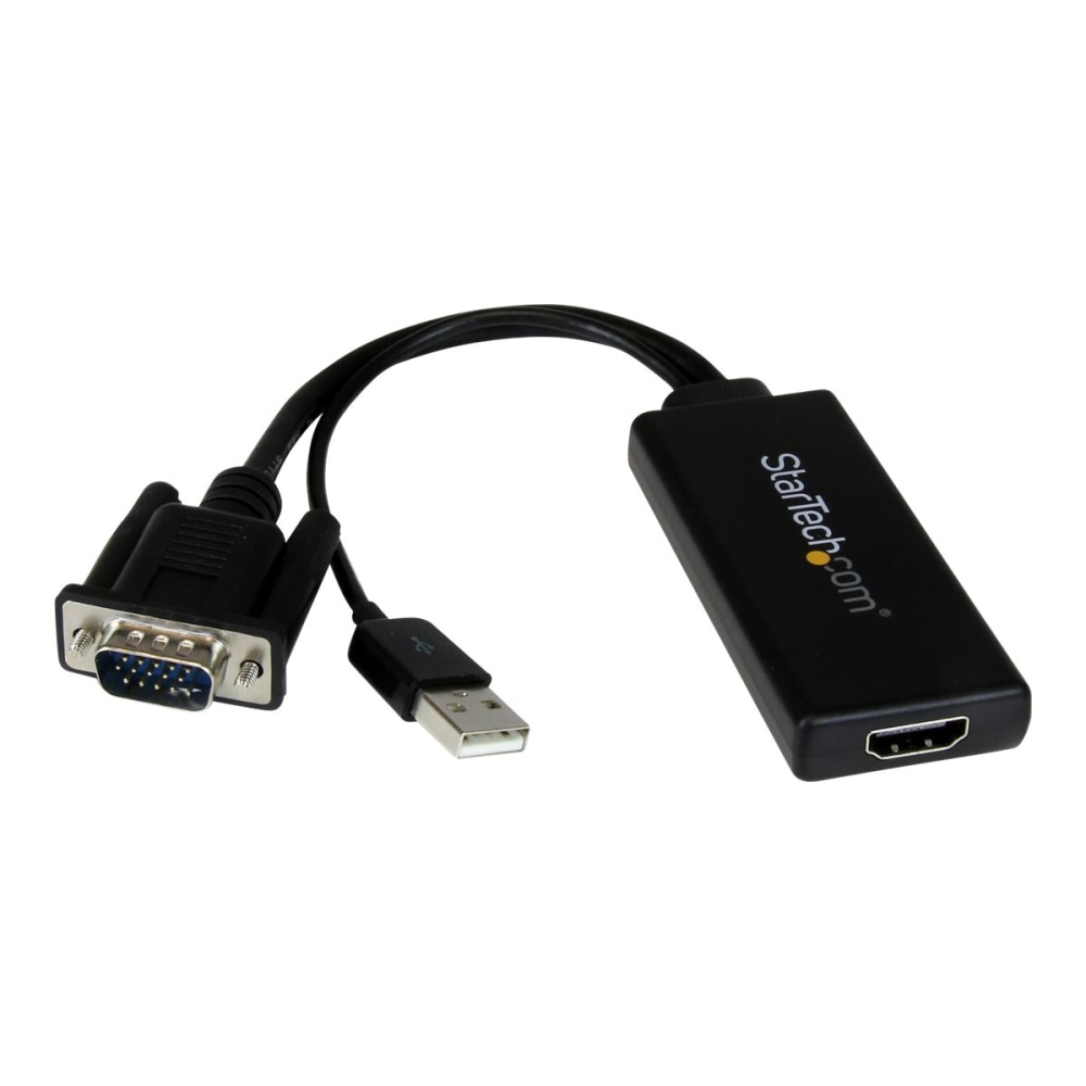 StarTech.com VGA to HDMI Adapter with USB Audio