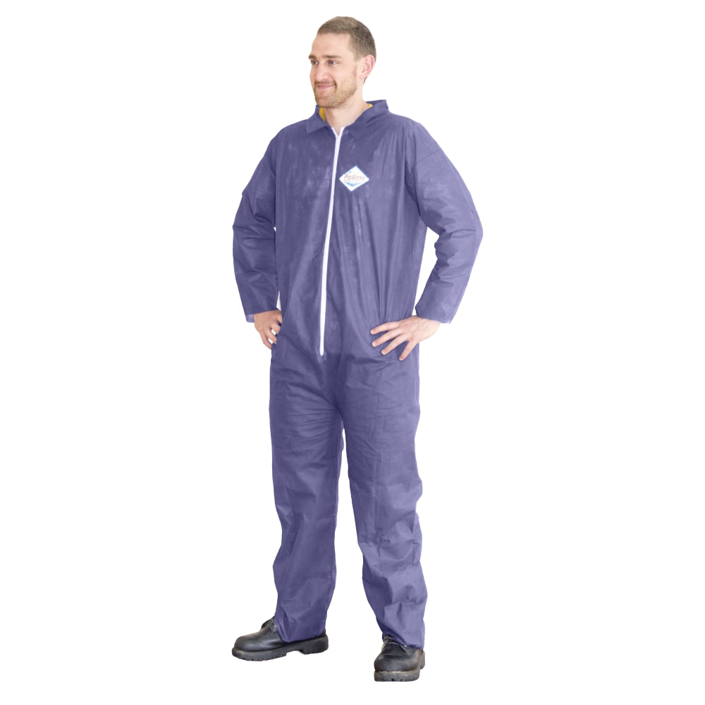 Hospeco ProWorks® Polypropylene Disposable Coveralls, 2X, Blue,