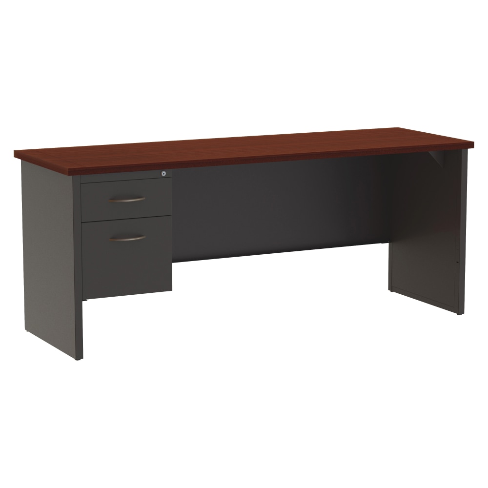 WorkPro® Modular 72"W x 24"D Left-Pedestal Computer