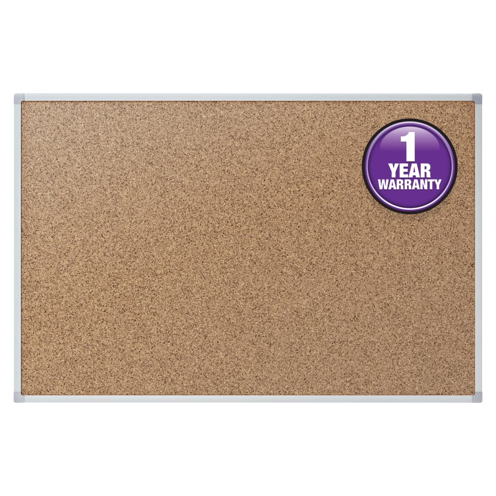 Mead® Bulletin Board, 24" x 18", Aluminum Frame