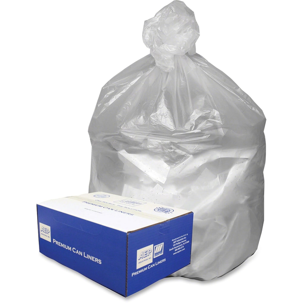 Webster High-Density Resin Commercial Trash Can Liners, 10