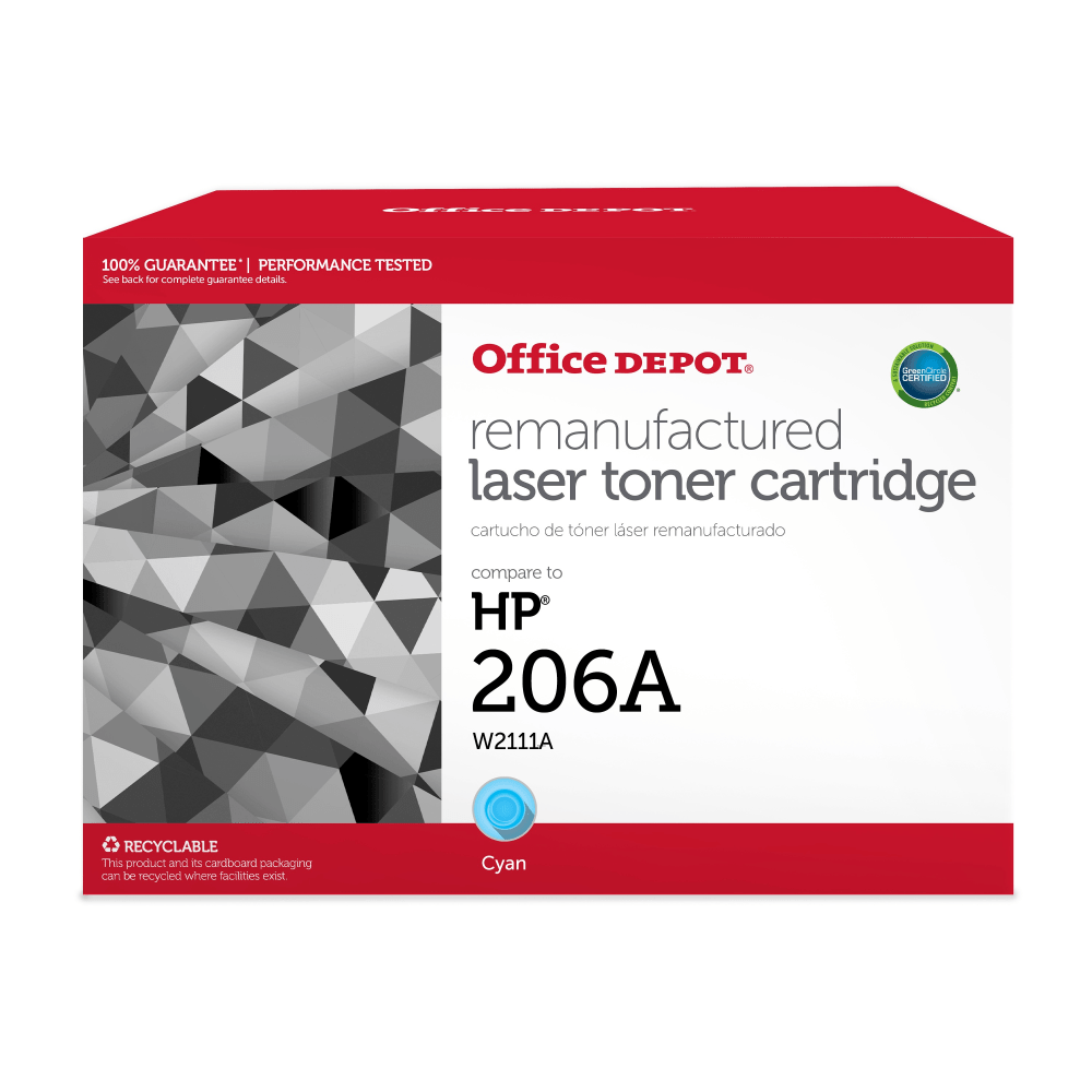 Office Depot® Brand Remanufactured Cyan Toner Cartridge