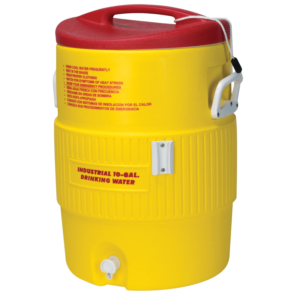 Igloo® Heat-Stress Solution 10-Gallon Water Cooler, Red/Yellow