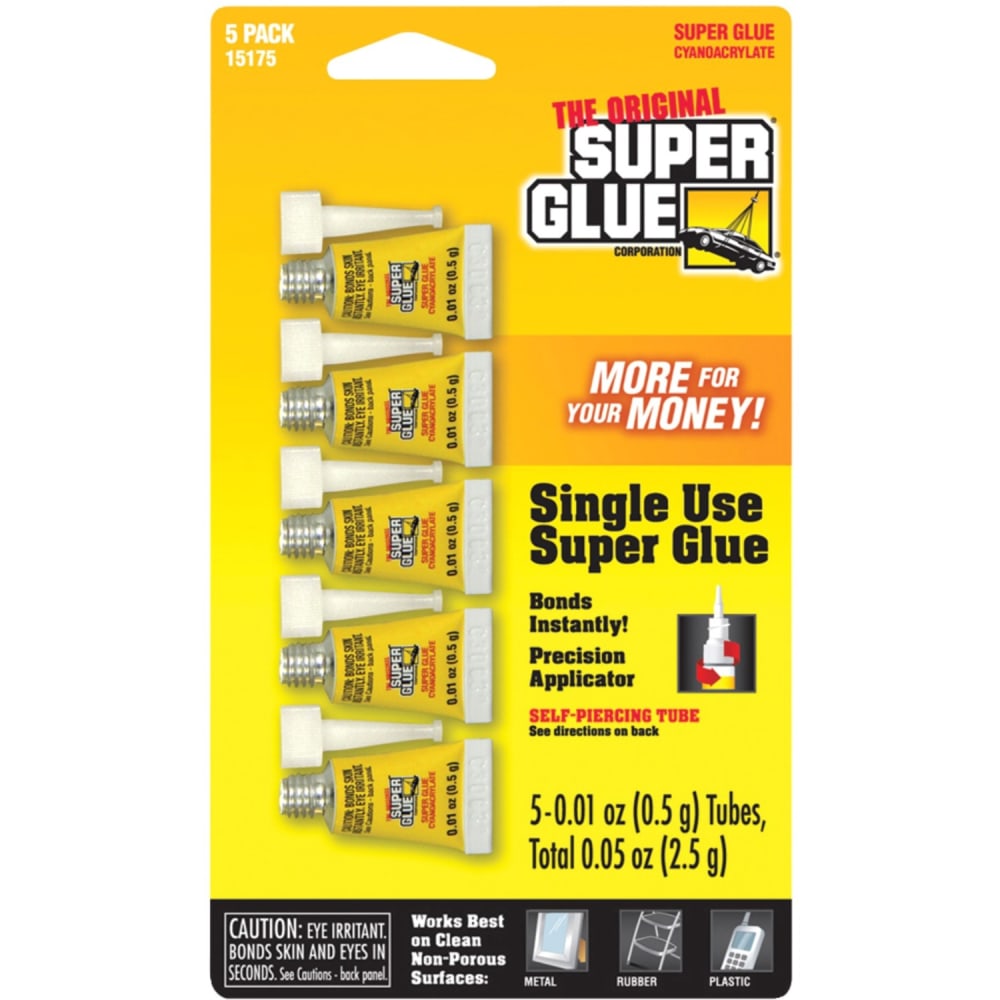 The Original Super Glue Instant Adhesive Mini Tubes