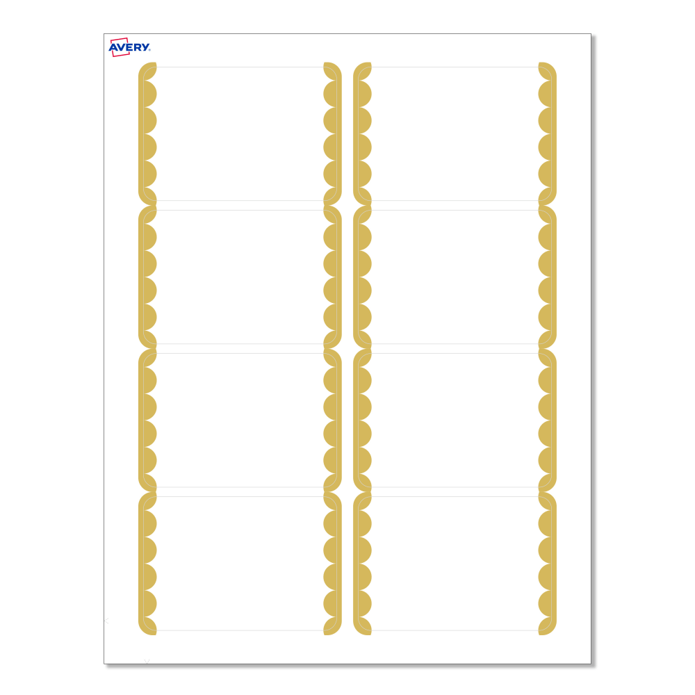 Avery® Adhesive Name Badges, S00-EY3-PRFNB10, Rectangle,