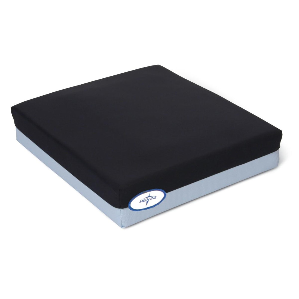Medline Gel Foam Pressure-Redistribution Cushion, 3"H x