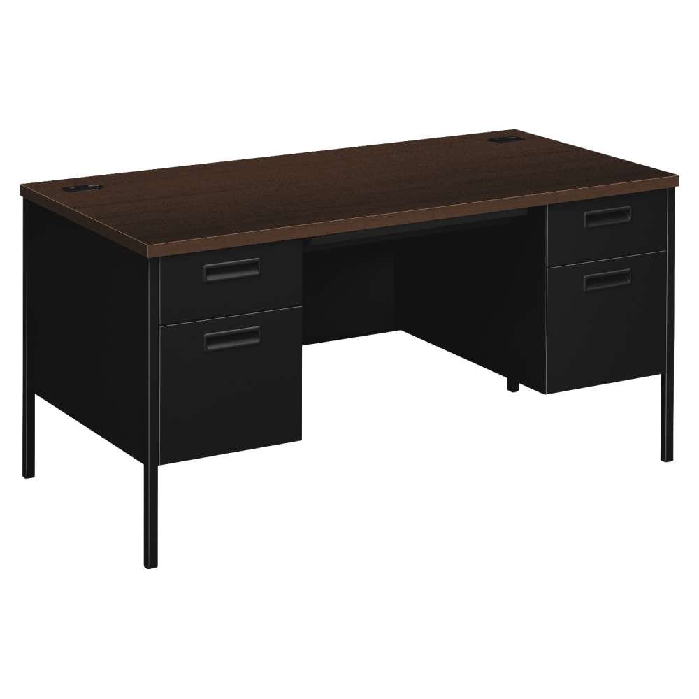 HON® Metro 60"W Classic Double-Pedestal Computer Desk,