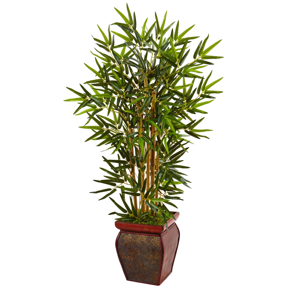 Nearly Natural 3-1/2&#x27;H Bamboo Artificial Tree With Wooden