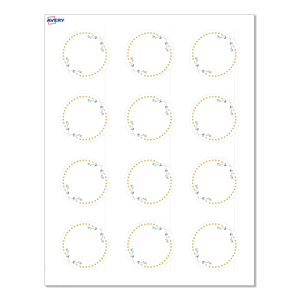 Avery® Print-To-The-Edge Labels With Sure Feed® Technology,