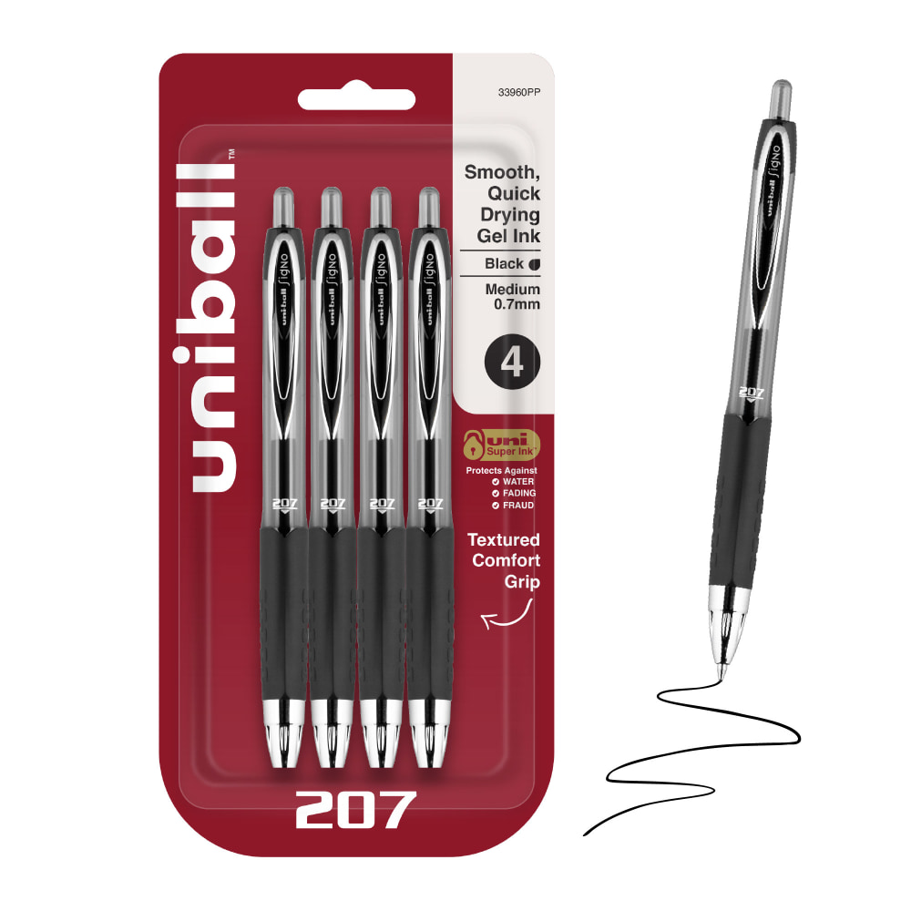 Stylo à Bille Gel Noir 0.5 Mm Niapessel - Design Galaxie Rétractable - Pour école, Bureau, écriture Fluide