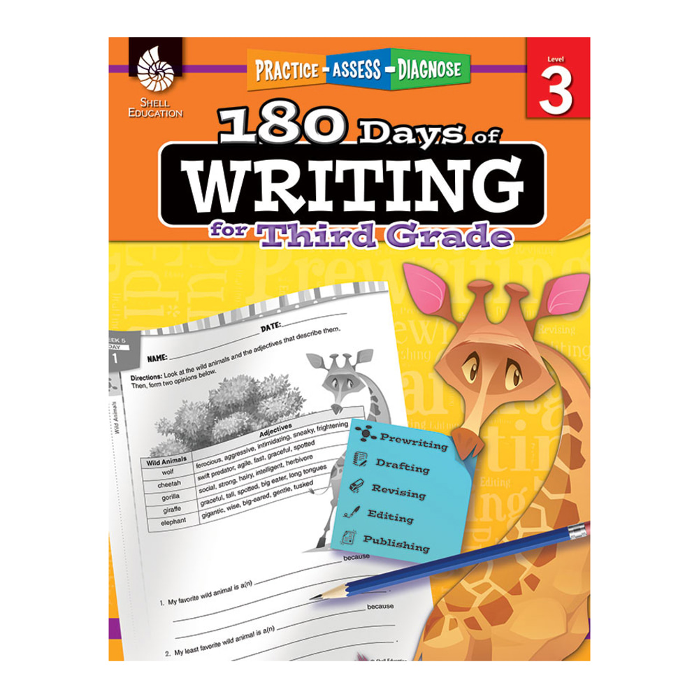 Shell Education 180 Days Of Writing Workbook, Grade