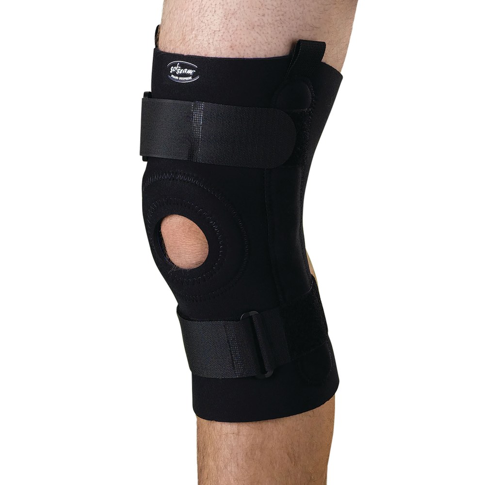 CURAD® Neoprene U-Shaped Hinged Knee Supports, XL, 10