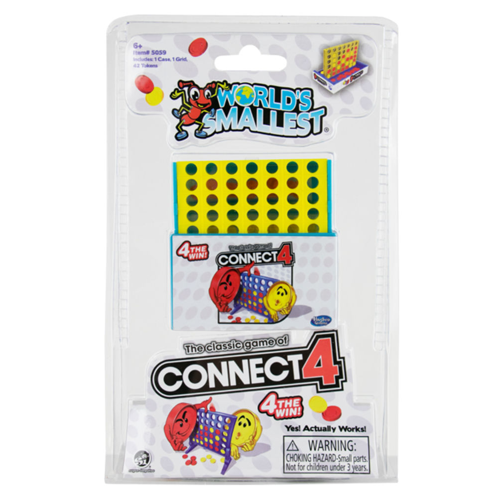Super Impulse World’s Smallest Connect 4 Game, 8-1/2”H