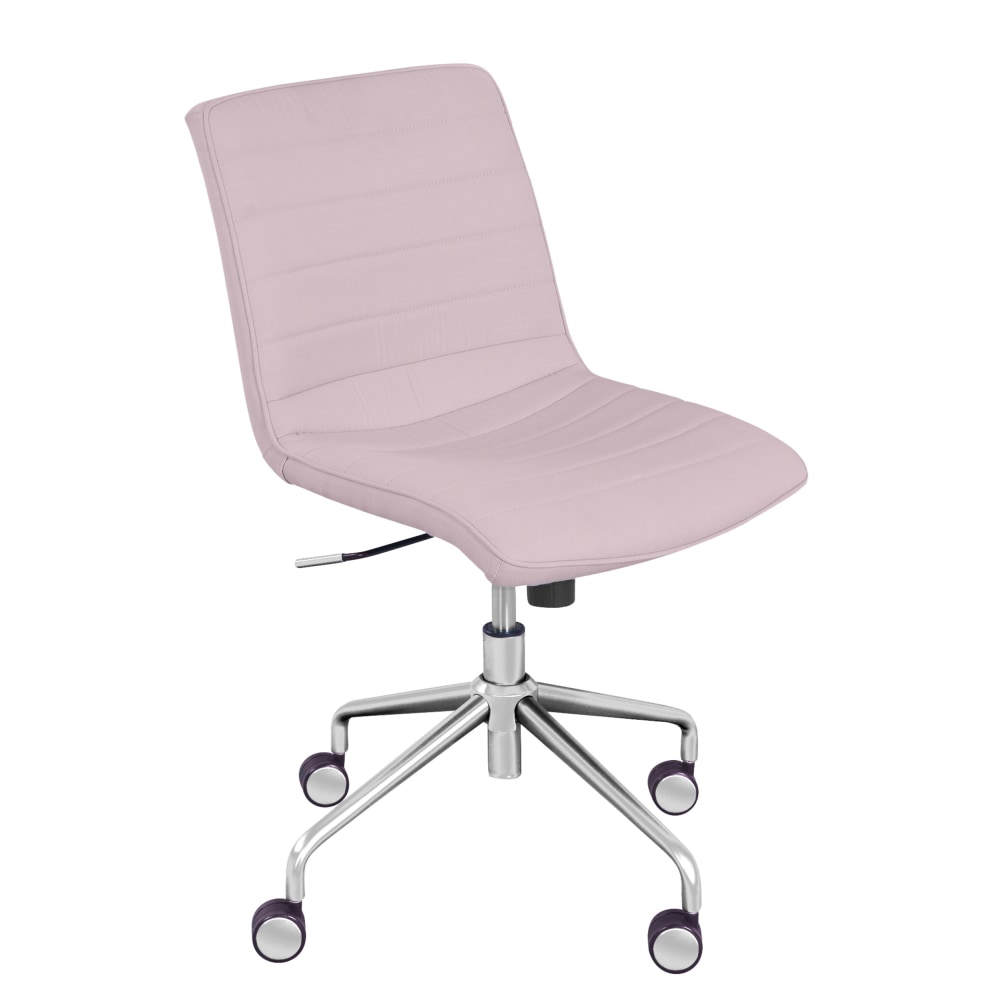Elle Décor Adelaide Mid-Back Task Chair, Pink/Rose Gold