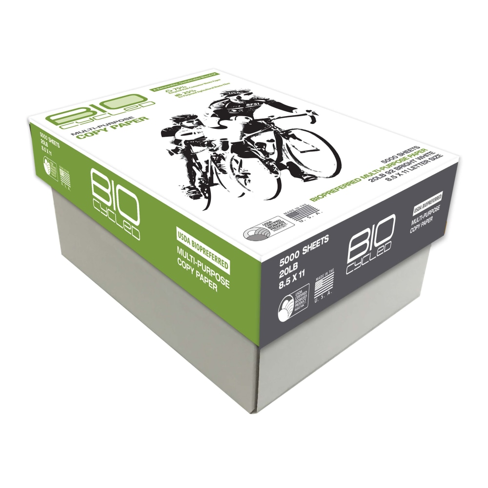 BIOCycled Multi-Use Printer & Copy Paper, 10 Reams,