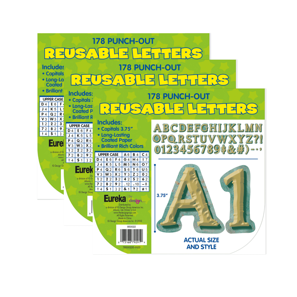 Eureka Deco Letters, Curiosity Garden, 178 Per Pack,