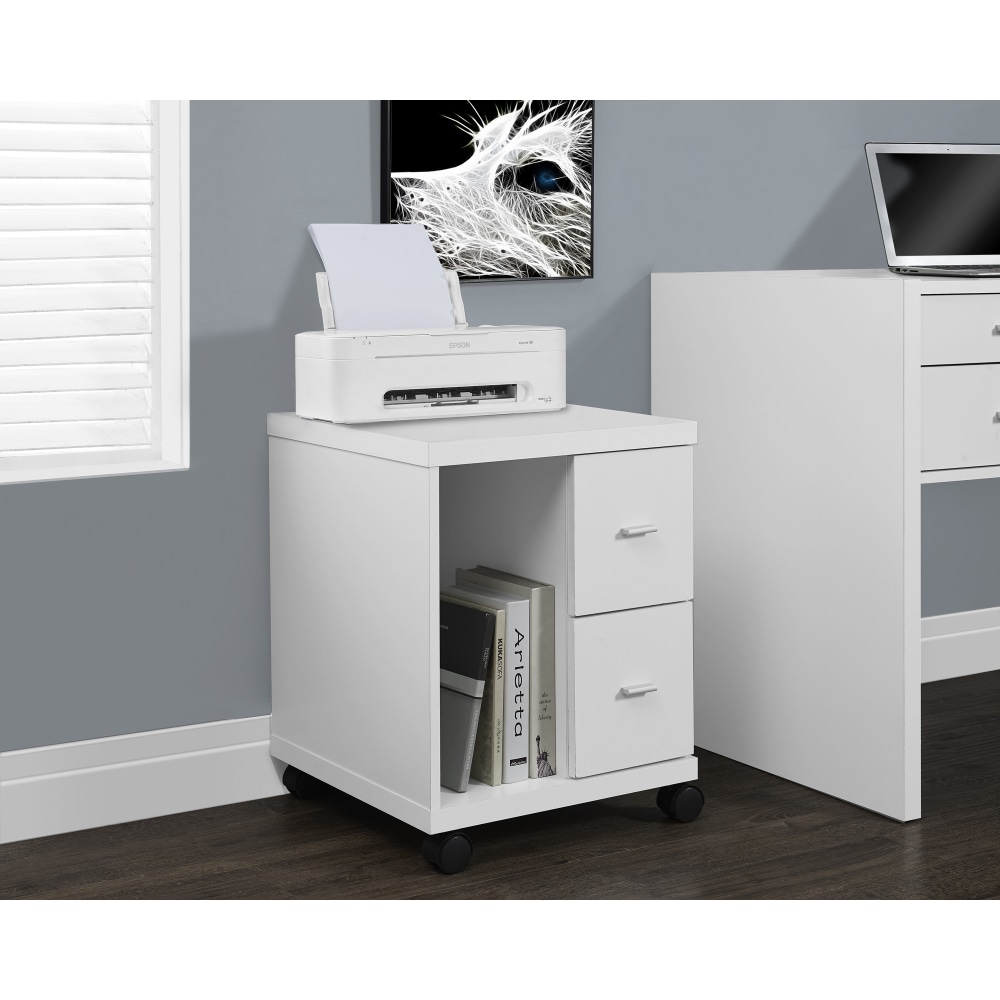 Monarch Specialties 18"D Vertical 2-Drawer Mobile Office