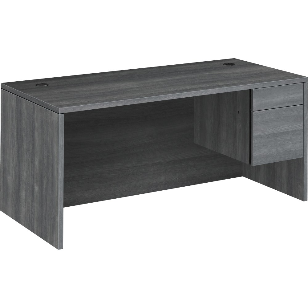 HON® 10500 66"W Right-Pedestal Computer Desk, Gray
