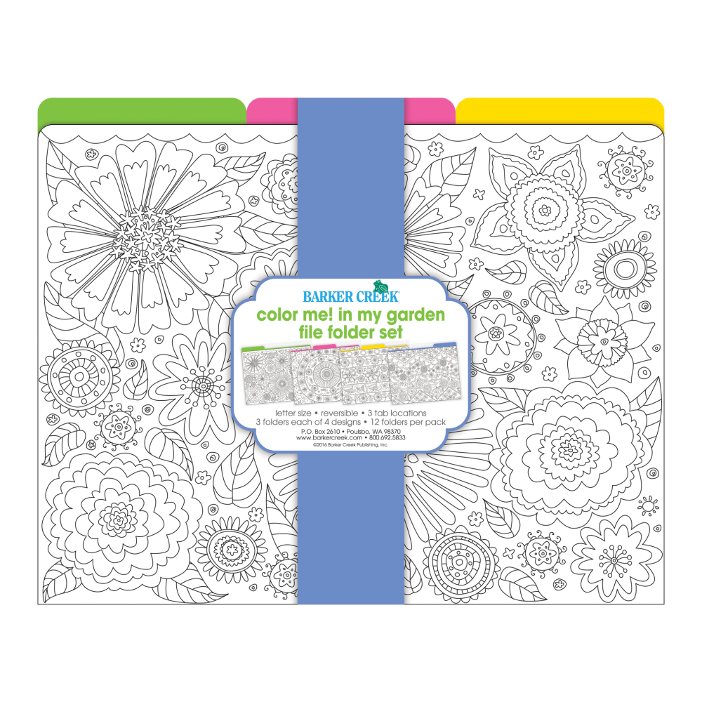 Barker Creek File Folders, Letter Size, Color Me!
