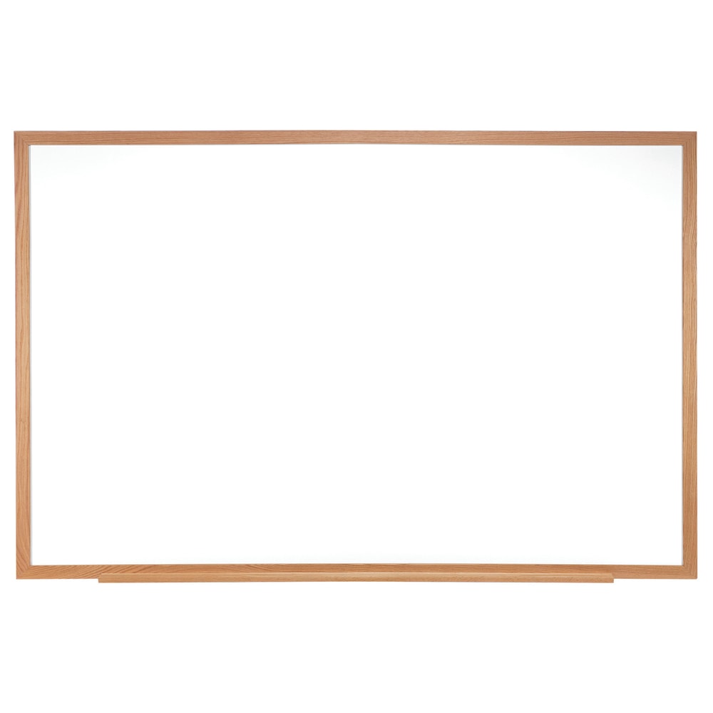 Ghent Melamine Dry-Erase Whiteboard, 24" x 36", Wood