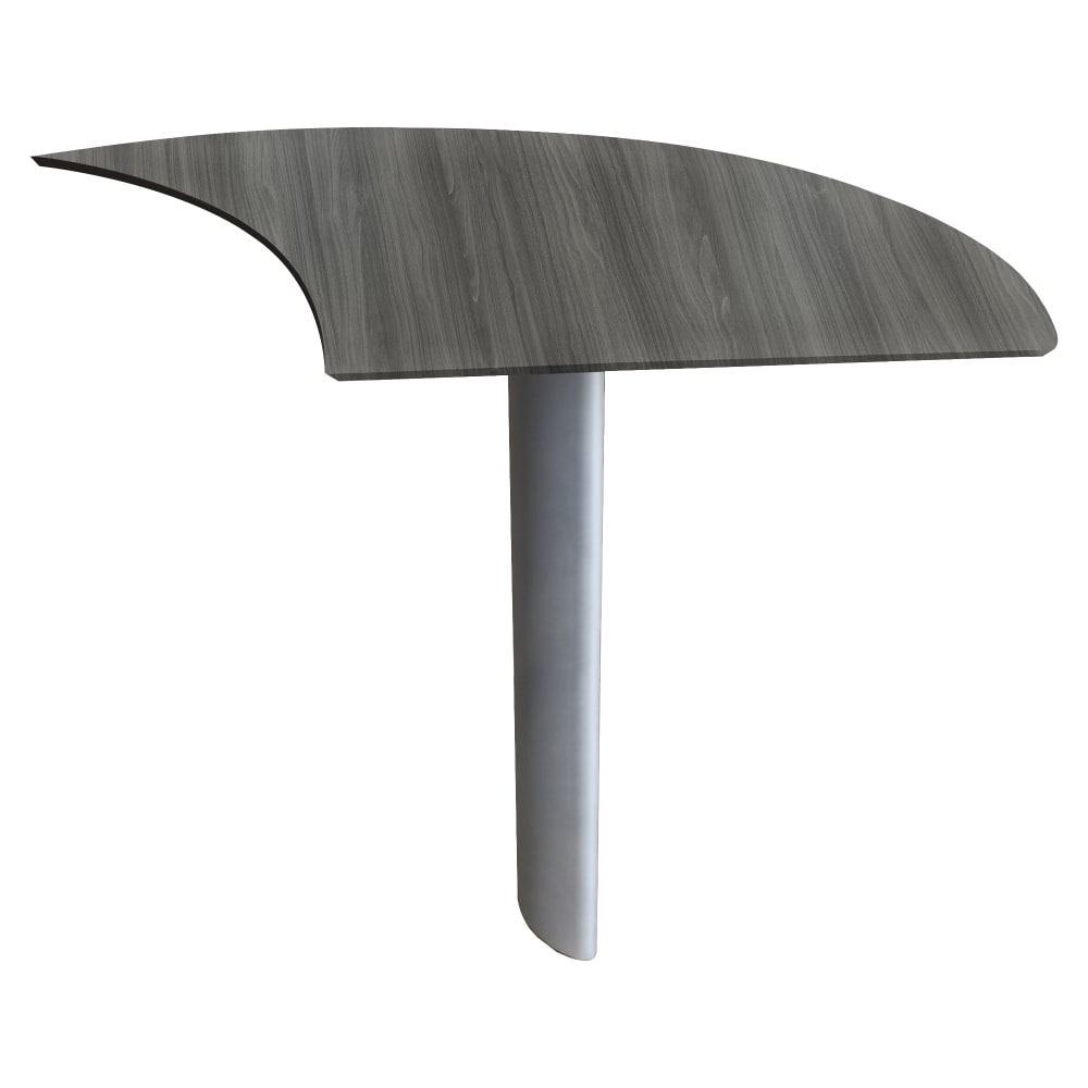 Mayline Medina Curved Desk Extension, Right - Beveled