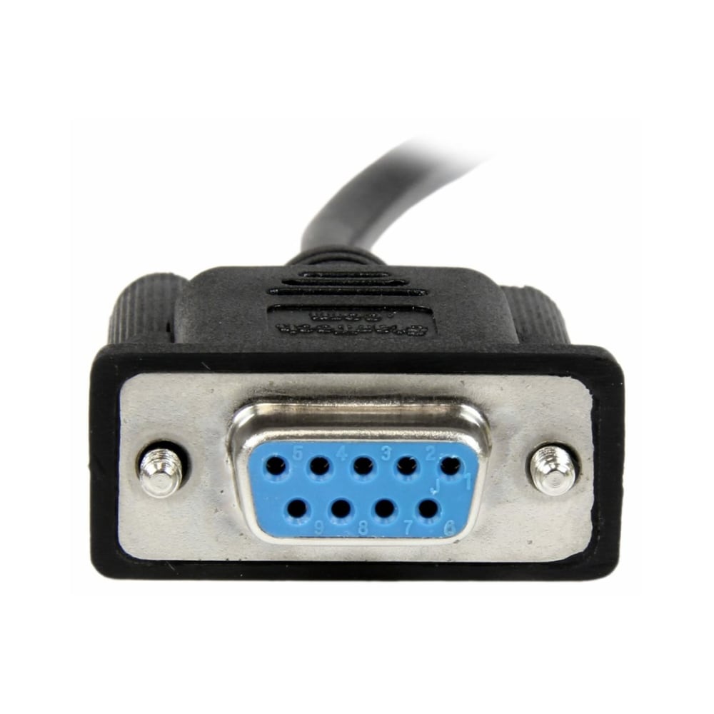 StarTech.com 1m Black DB9 RS232 Serial Null Modem
