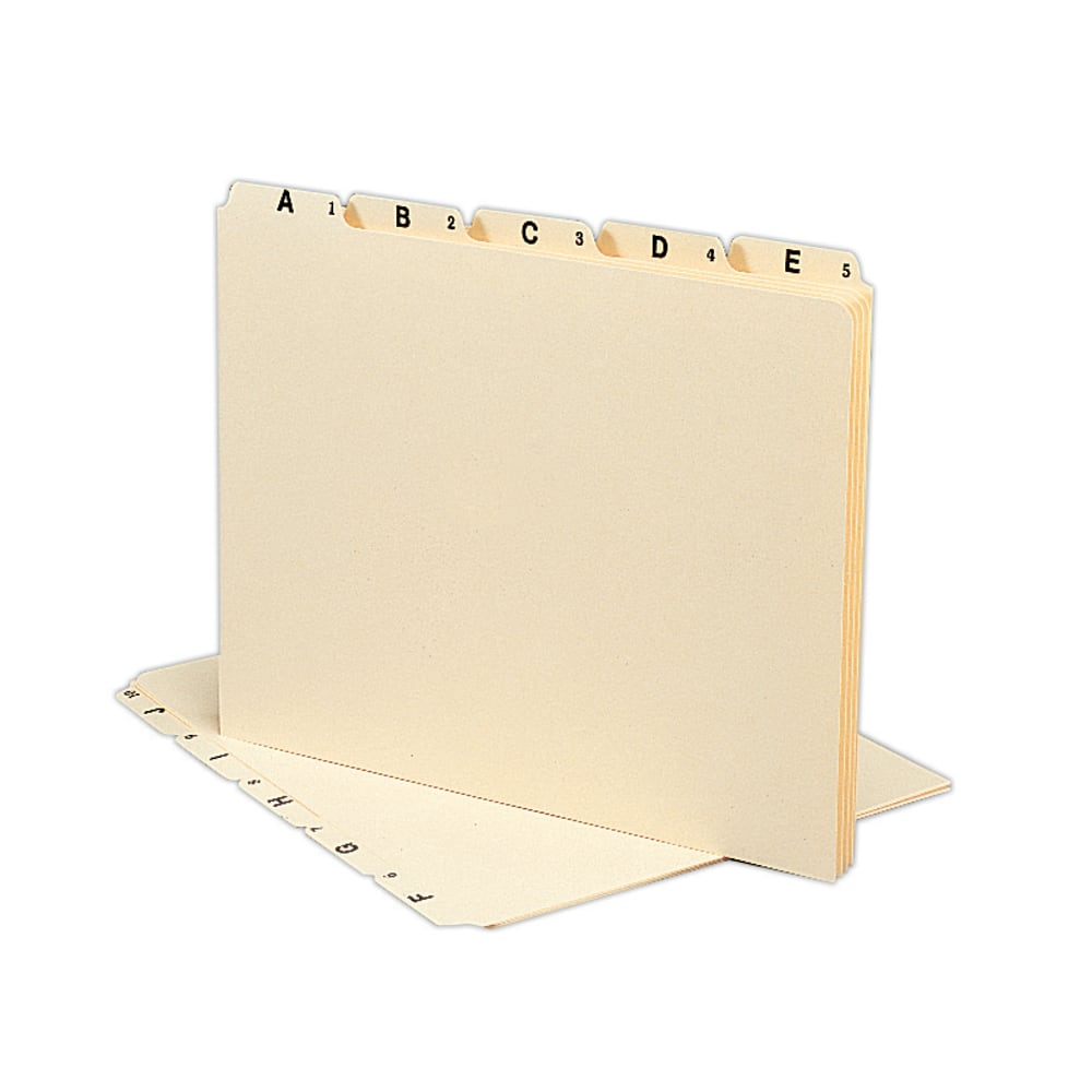 Smead® Manila A To Z File Guides, Letter