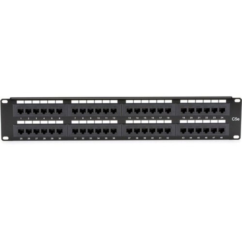 Black Box CAT5e Patch Panel, Punchdown - 2U,