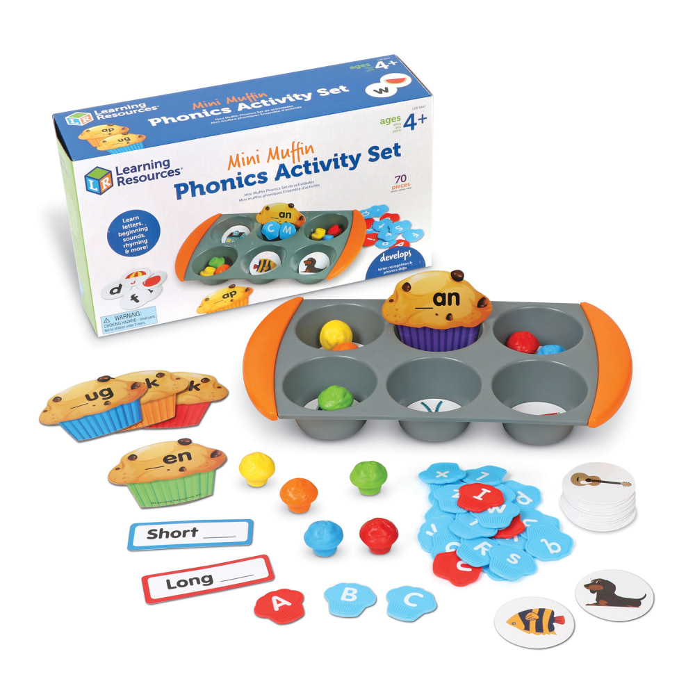 Learning Resources Muffin Tin Letters & Sounds, Multicolor