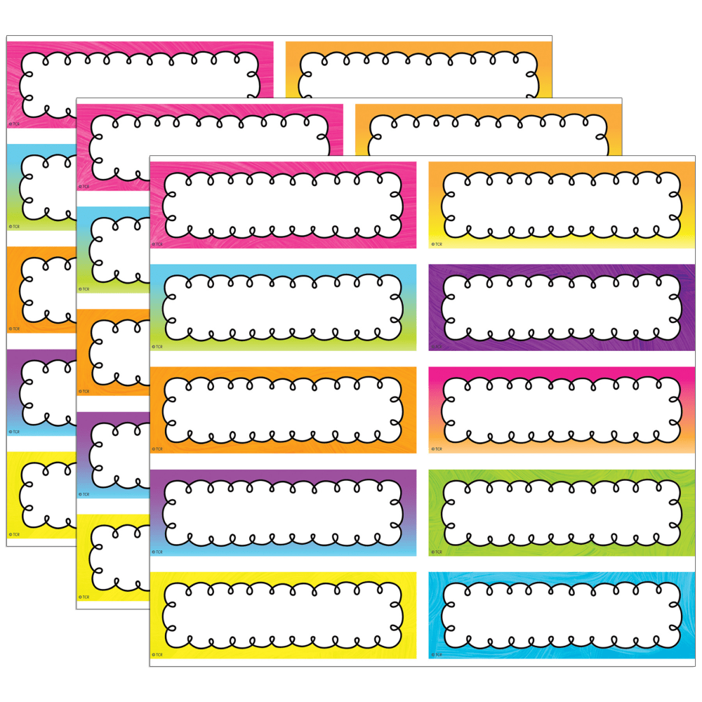 Teacher Created Resources Labels Magnetic Accents, Brights 4Ever,