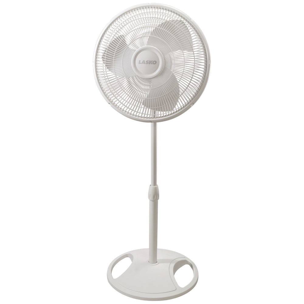 Lasko® 16″ Oscillating Stand Fan, White