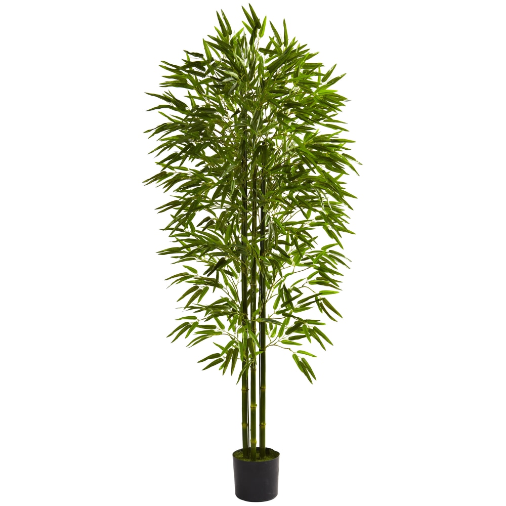 Nearly Natural Bamboo 72”H Plastic UV Resistant Indoor/Outdoor