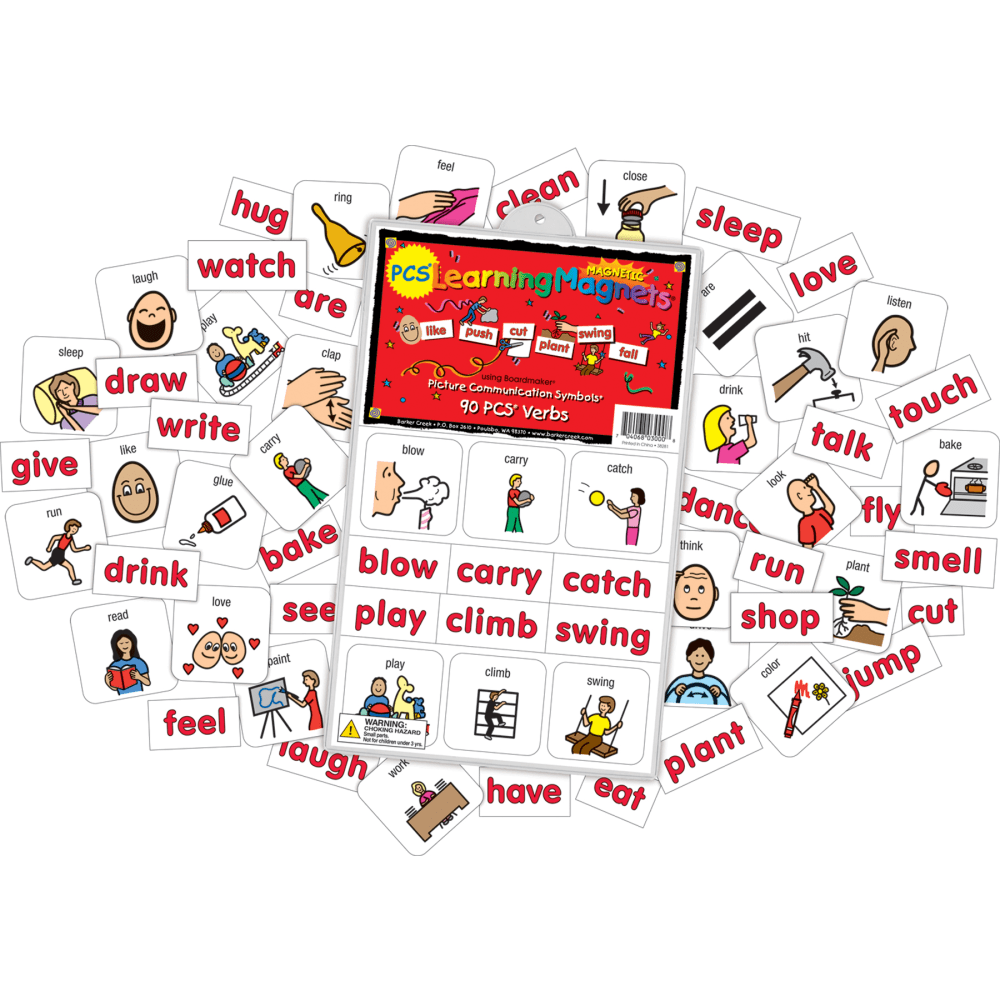 Barker Creek® Magnets, Learning Magnets®, PCS® Verbs Set,