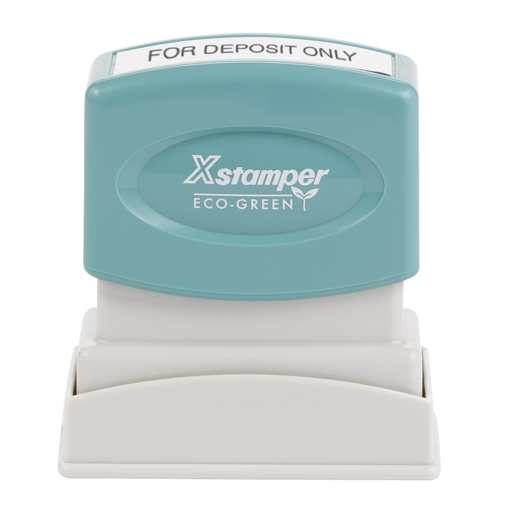 Custom ECO-GREEN Xstamper® Pre-Inked Stamp, N10, 65% Recycled,