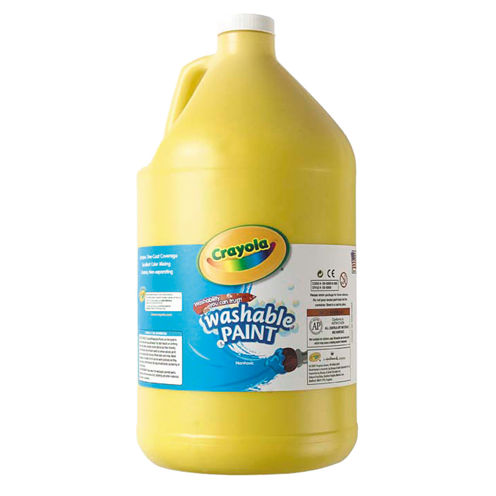 Crayola® Washable Paint, Yellow, Gallon