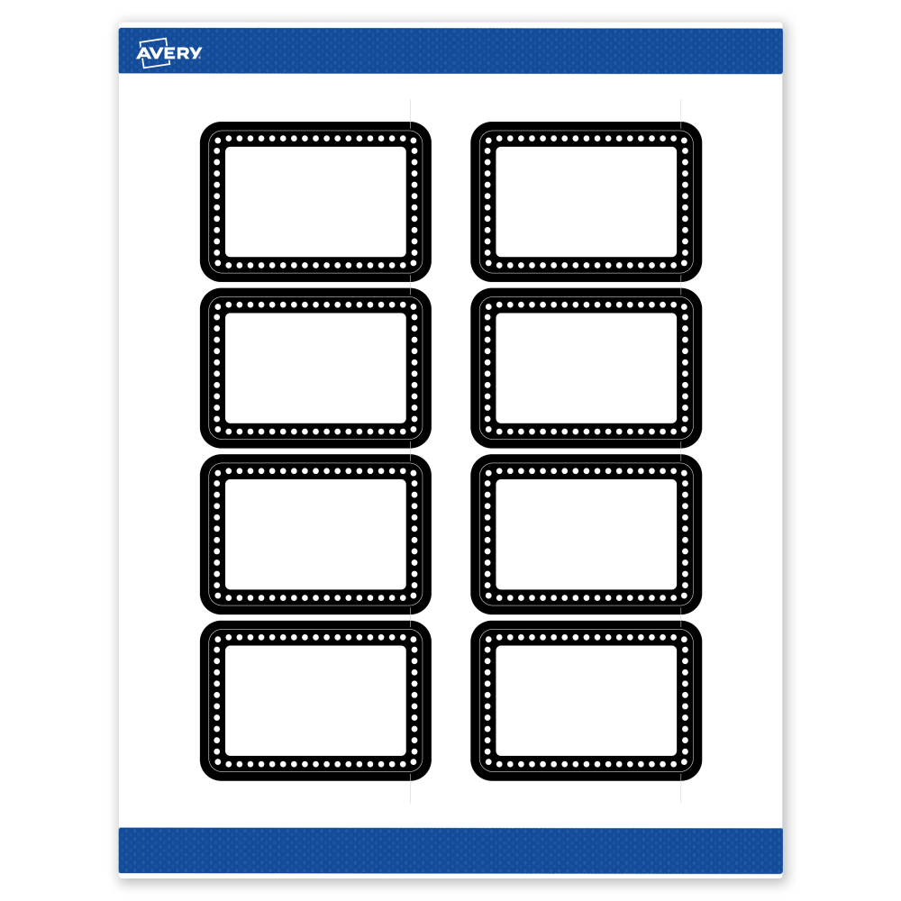 Avery® Print-To-The-Edge Labels With Sure Feed® Technology,