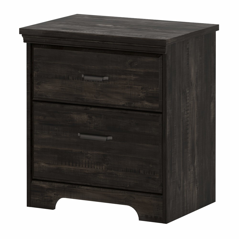South Shore Versa 2-Drawer Nightstand, 25-1/4”H x 23”W