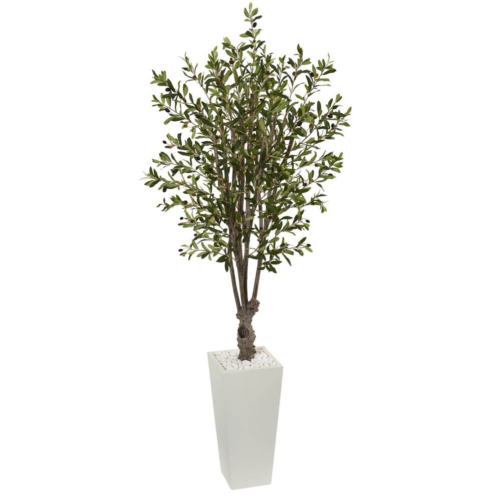 Nearly Natural 6&#x27;H Olive Artificial Tree With Tower