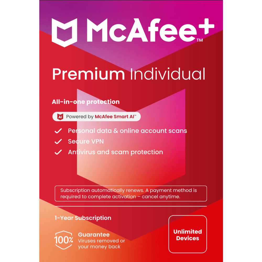 McAfee+ Premium Individual Antivirus And Internet Security