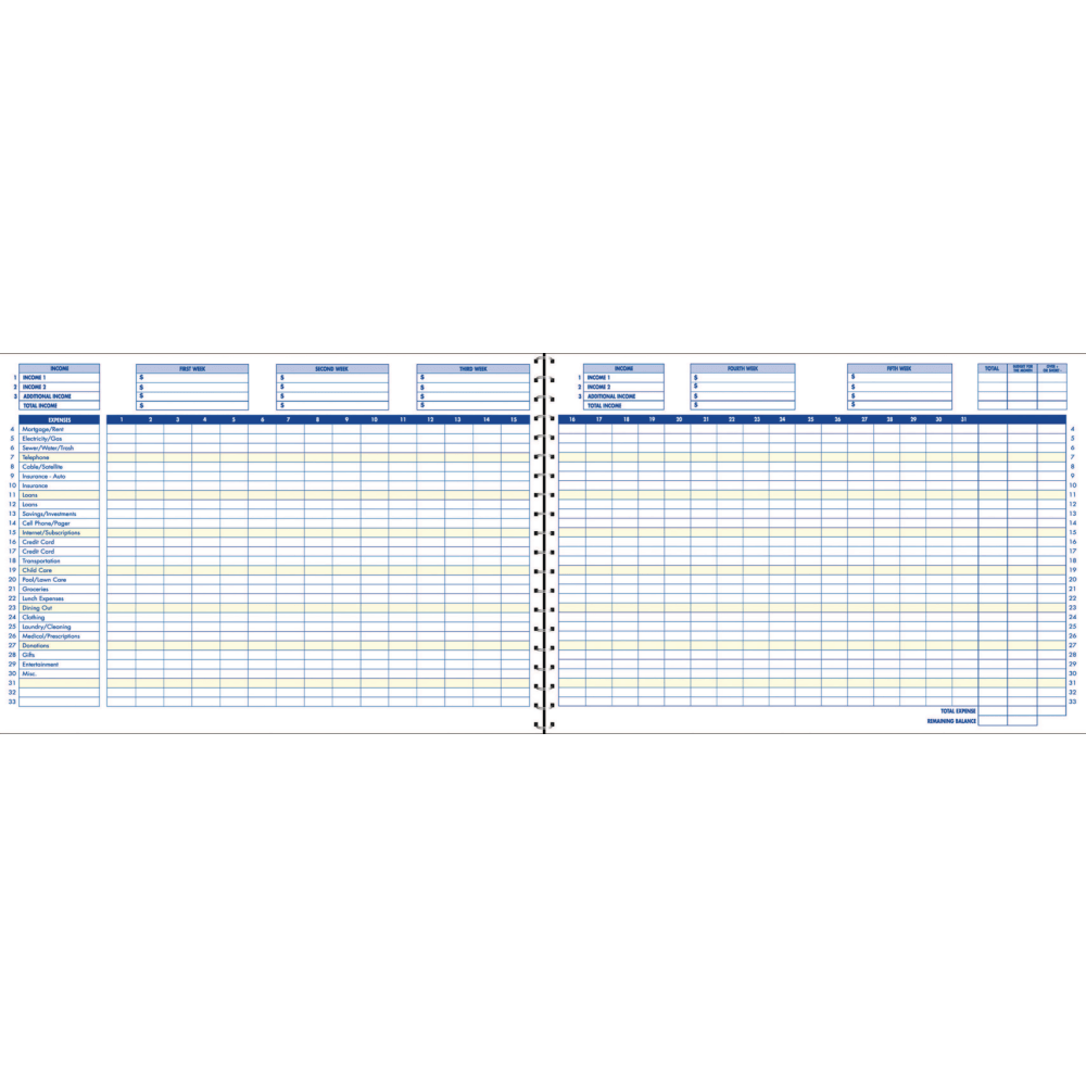 Adams® Home Budget Book, 10 1/2" x 7