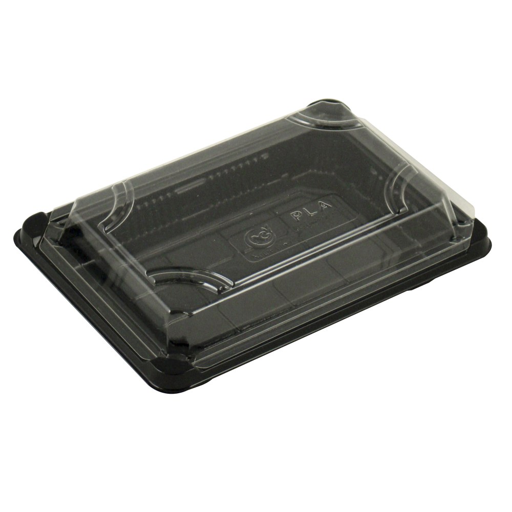 StalkMarket Compostable Food Trays, With Lids, 7" x