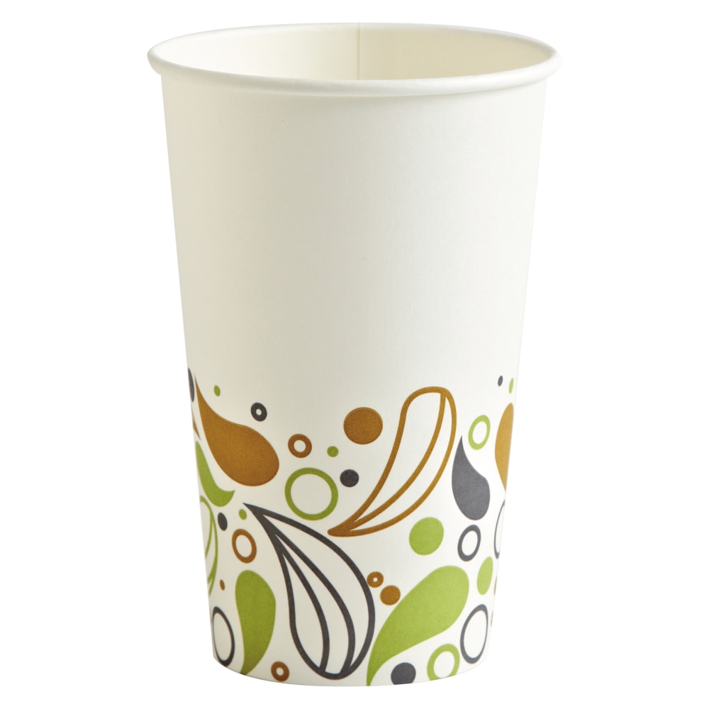 Boardwalk® Deerfield Printed Paper Hot Cups, 16 Oz,
