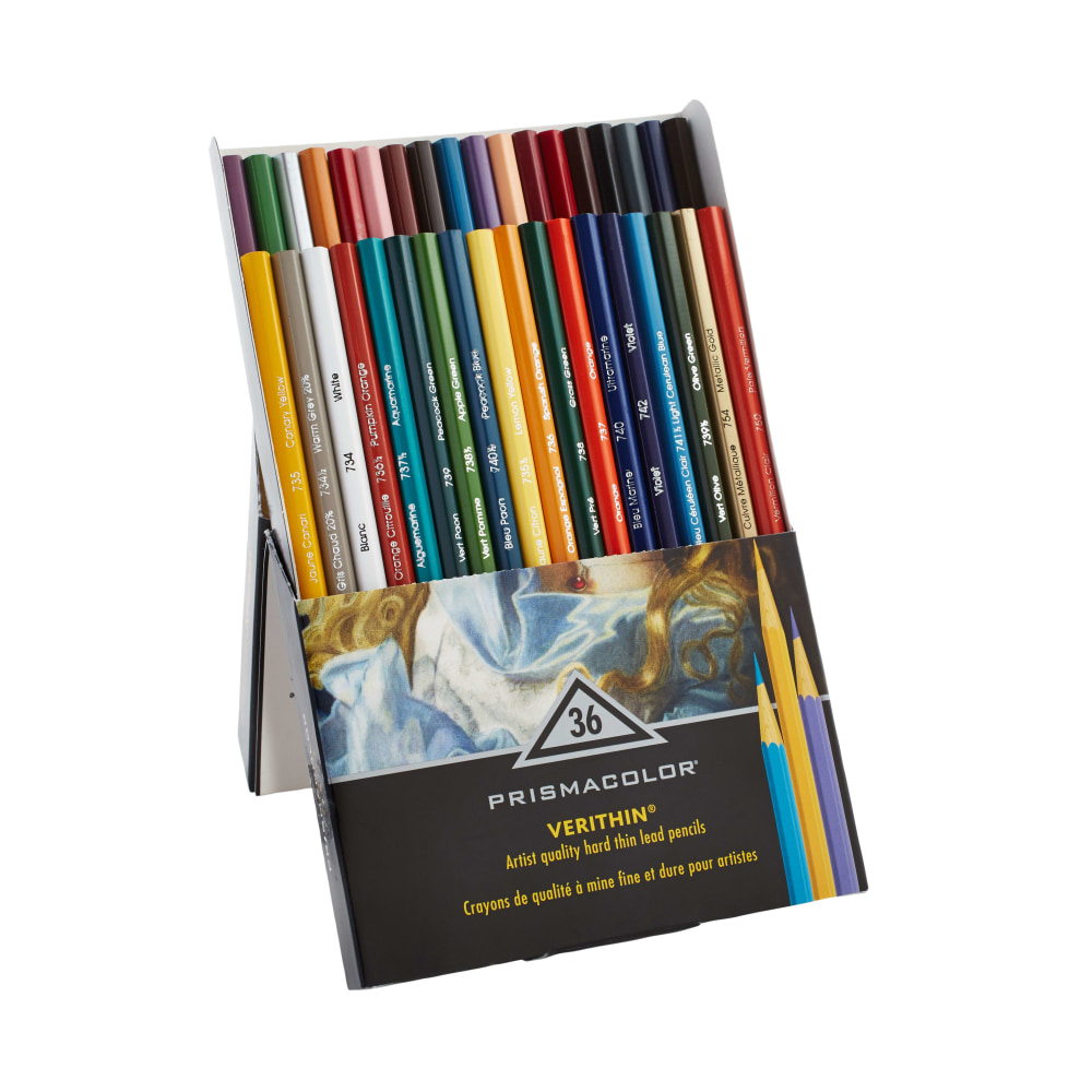Prismacolor® Verithin Colored Pencils, Assorted Colors, Set Of