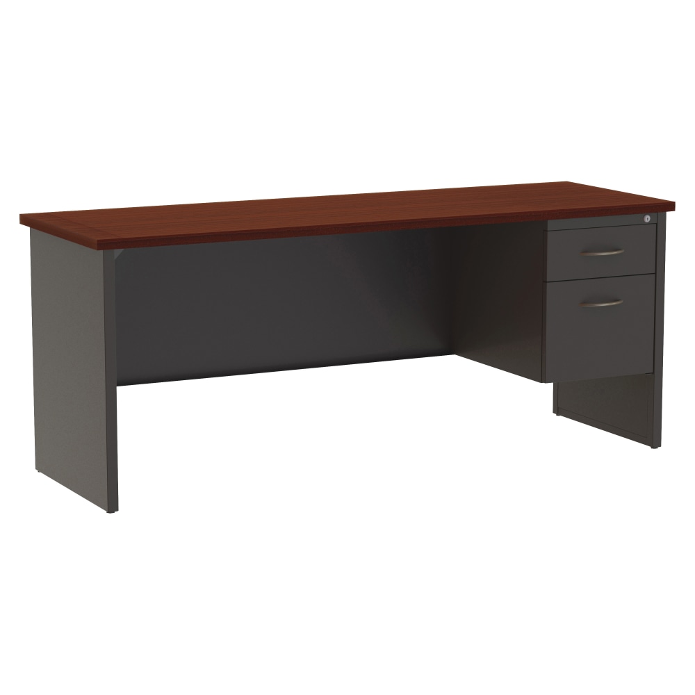 WorkPro® Modular 72"W Right-Pedestal Computer Desk,