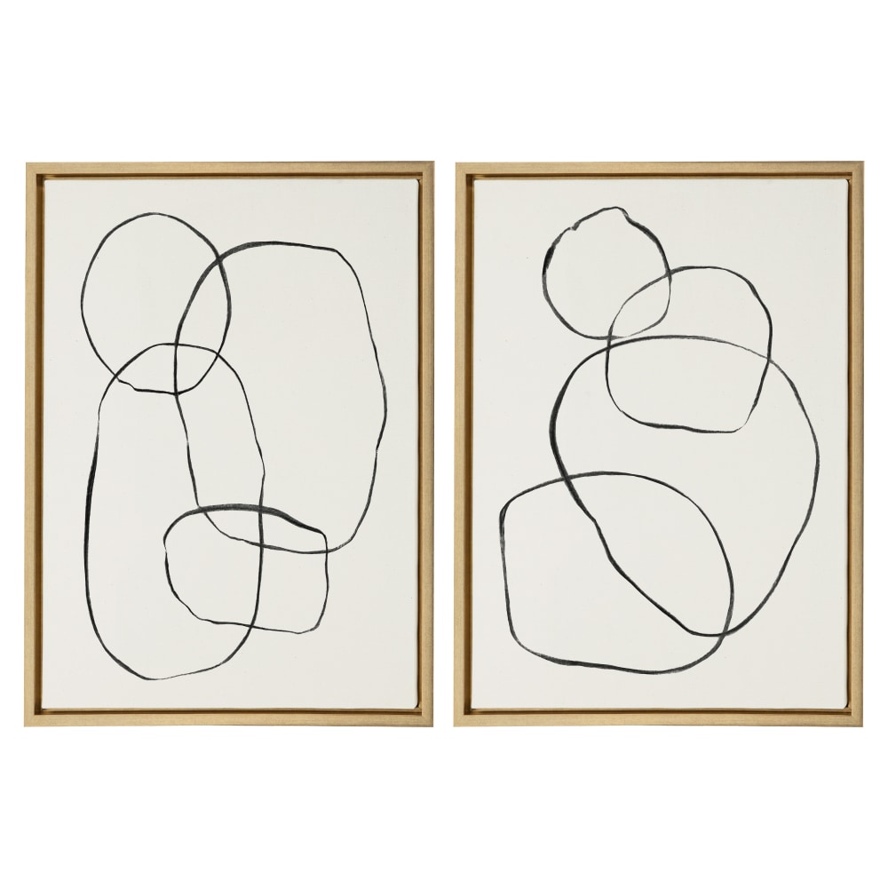 Uniek Kate And Laurel Sylvie Framed Canvas Wall