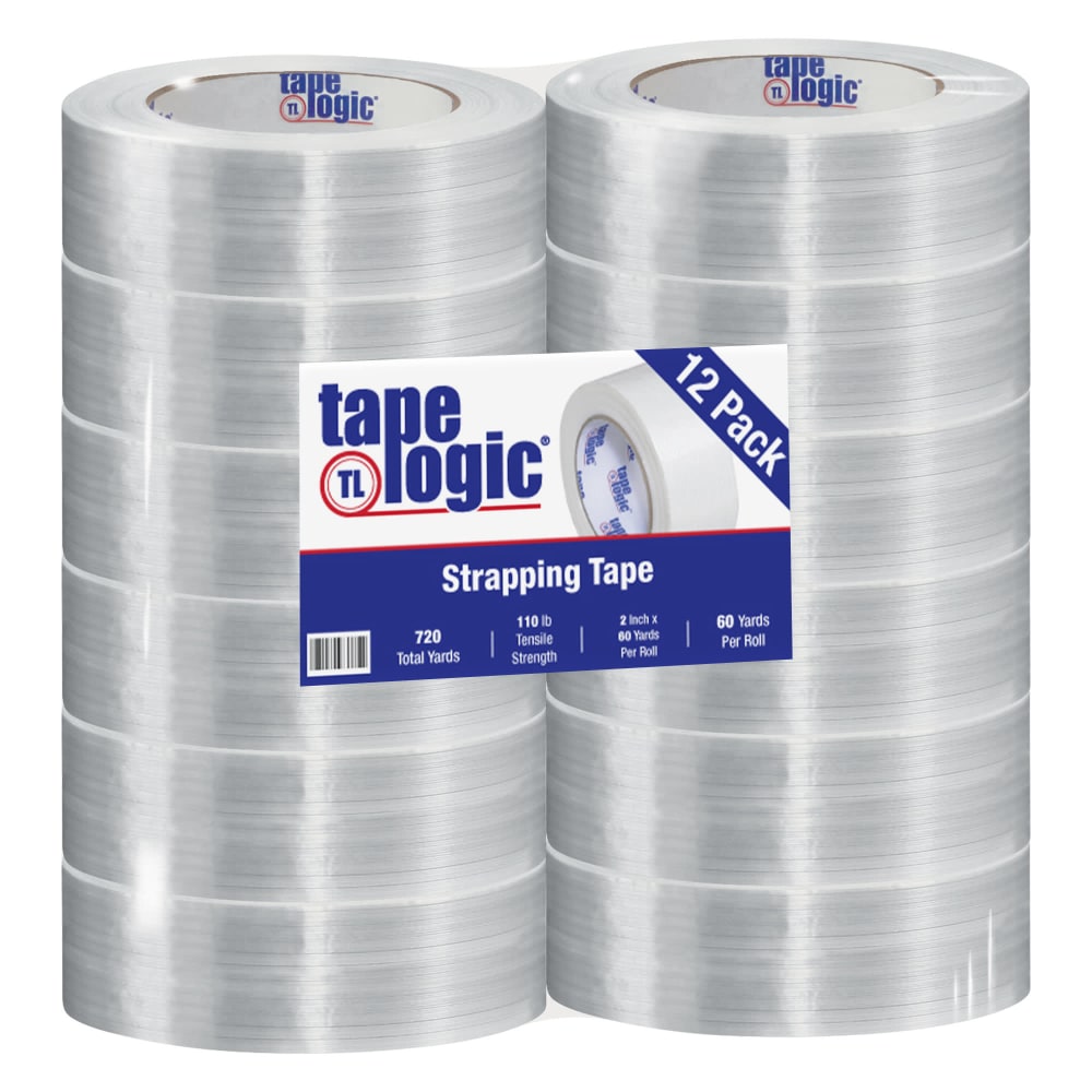Tape Logic® 1300 Strapping Tape, 2" x 60