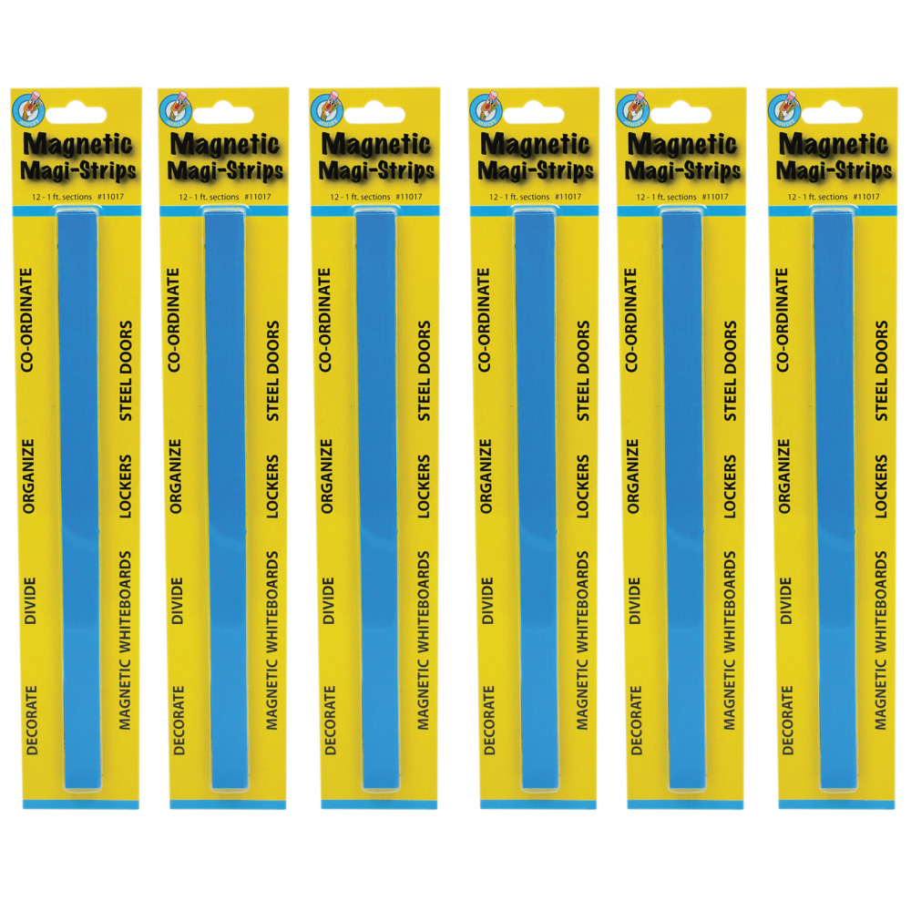 Ashley Productions Magnetic Magi-Strips, 3/4” x 12’, Blue,