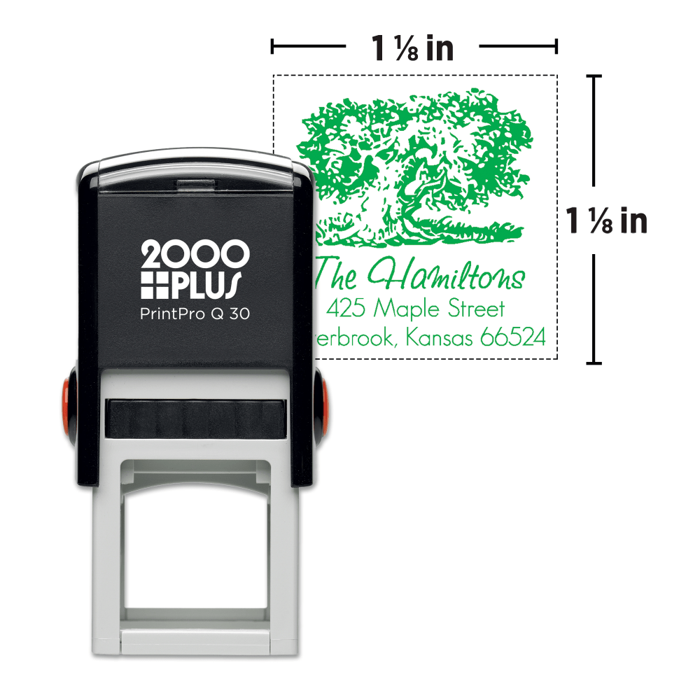 Custom 2000Plus® PrintPro™ Self-Inking Stamp, Q30P/Square,