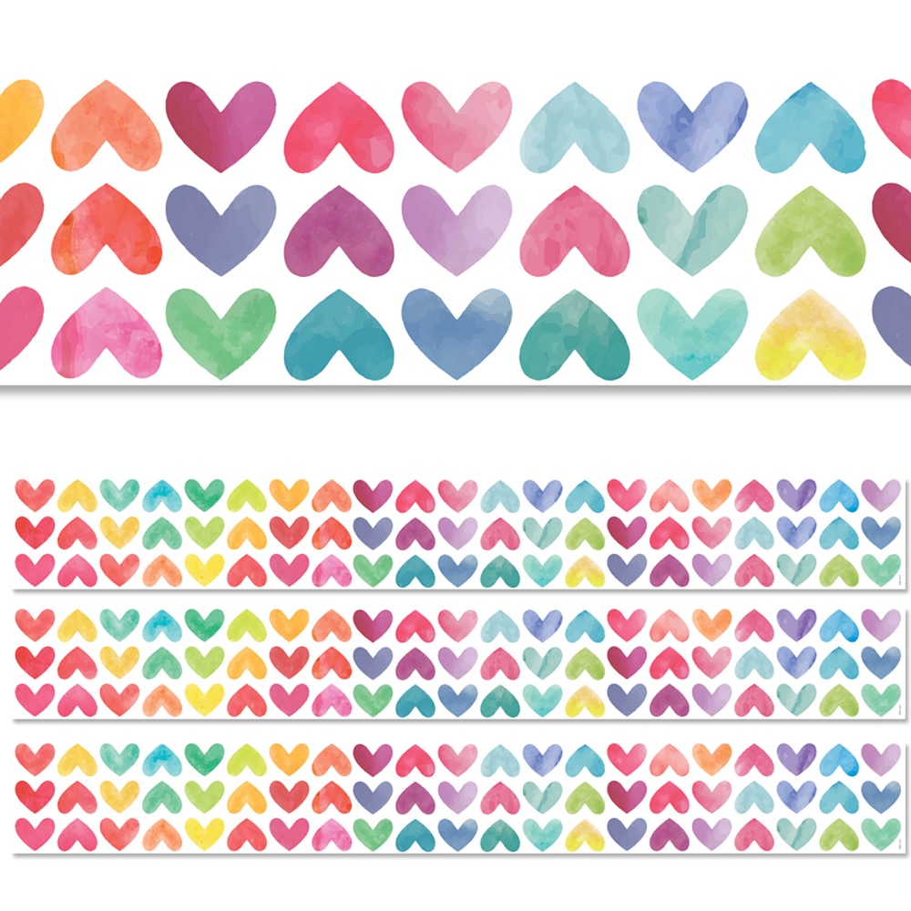 Creative Teaching Press® EZ Borders, Colorful Hearts, 48’